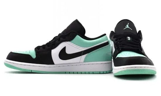 Air Jordans 1 Low ‘Emerald Rise’ 553558 117