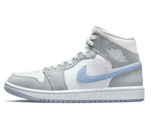 JORDAN 1 MID 'WOLF GREY ALUMINIUM'