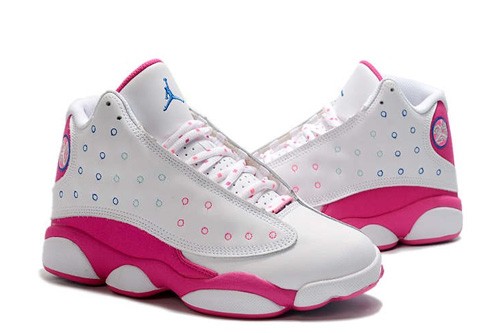 AIR JORDAN 13 Retro White Pink Blue - 439358-106