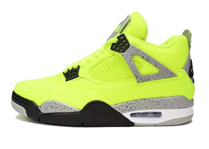 Air Jordan 4 retro Plush Fluorescent Yellow- DV6773-700